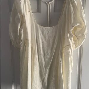 Free People Cream Blouse